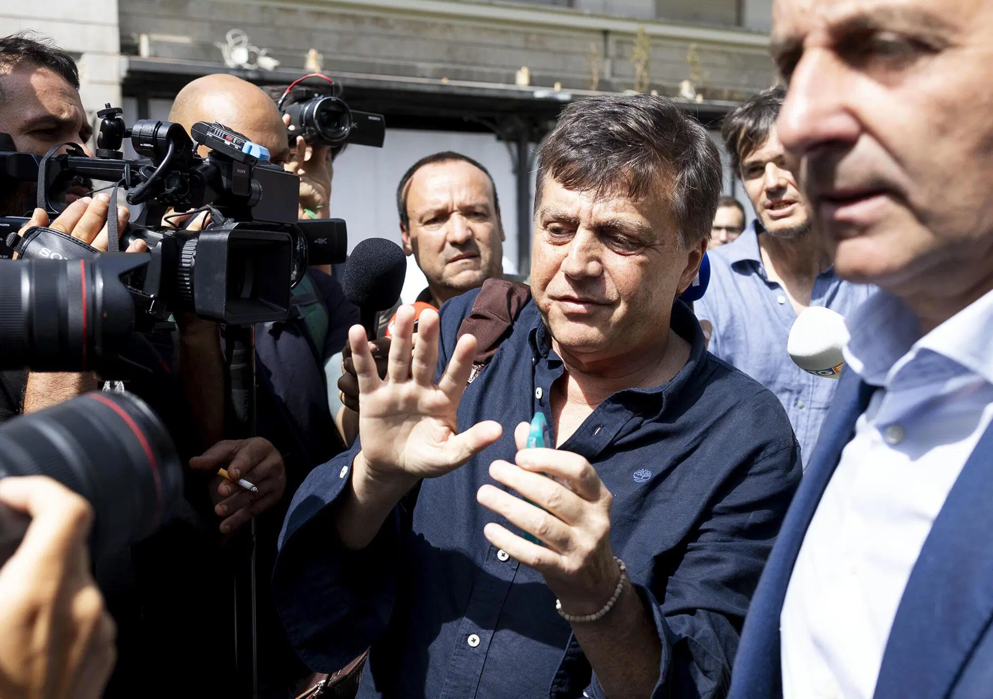 Valter Lavitola in procura a Roma 