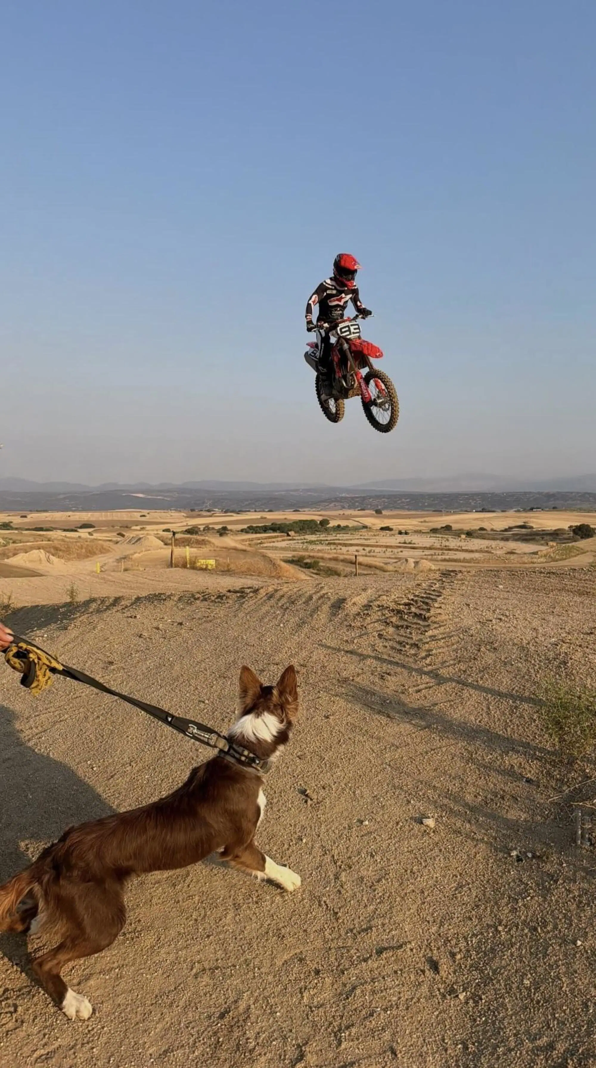 Marc Marquez allenamento Motocross