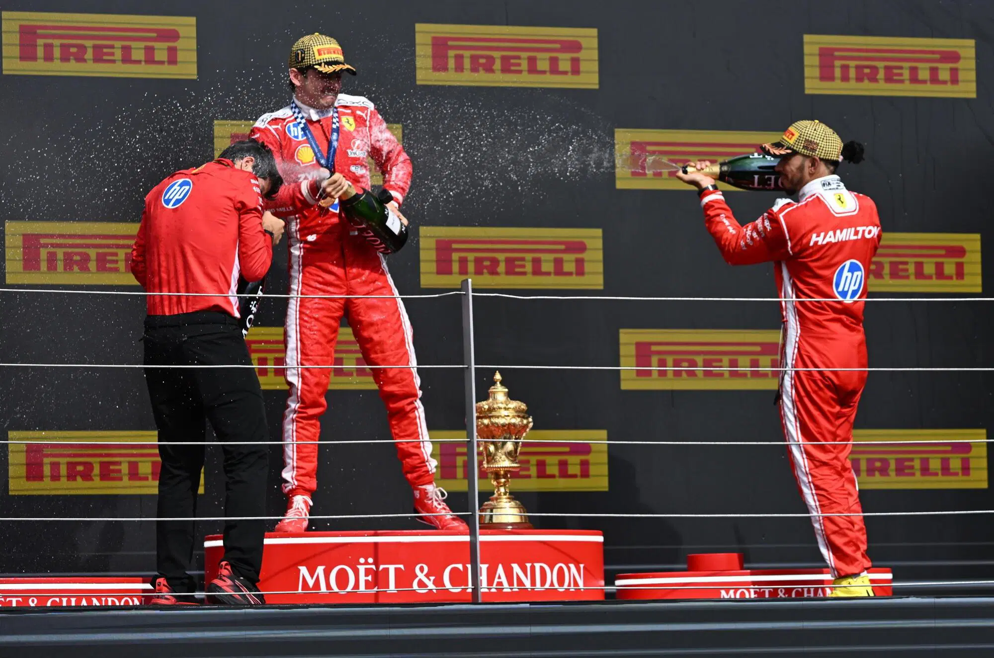 Charles Leclerc Lewis Hamilton Silverstone Vittoria