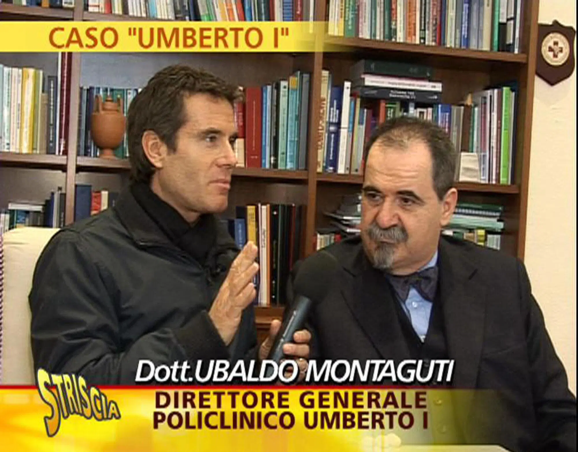 Jimmy Ghione in un servizio di Striscia la Notizia