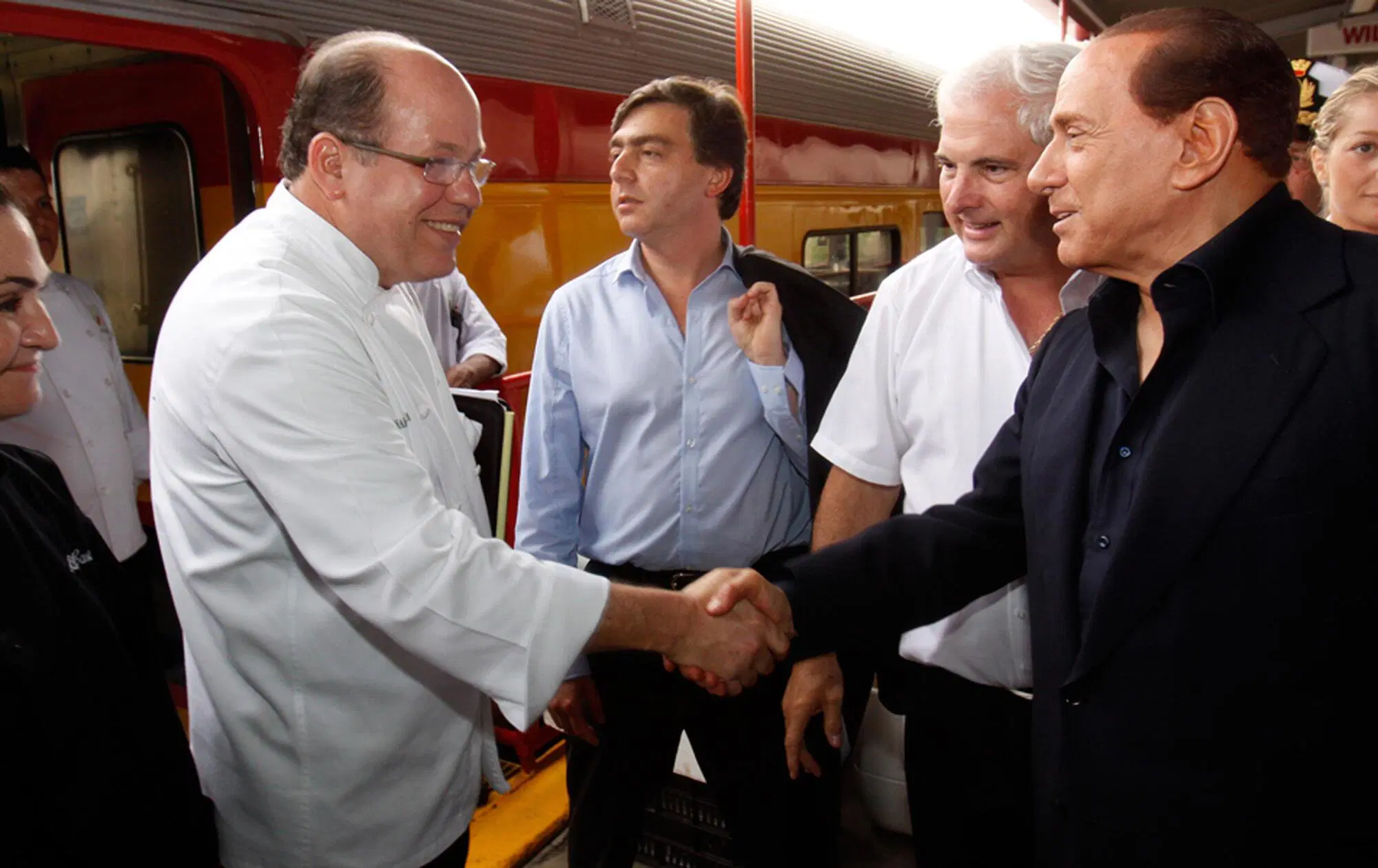 Valter Lavitola e Silvio Berlusconi a Panama