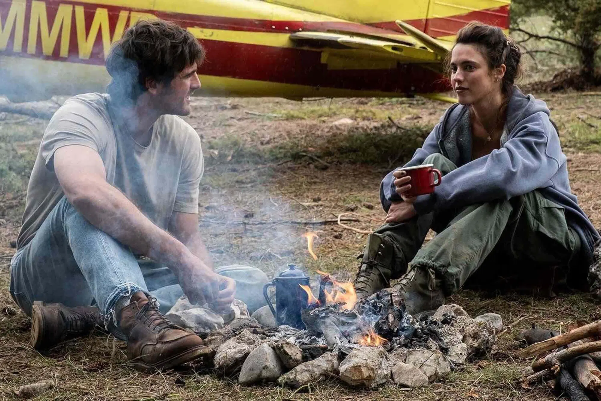 Jacob Elordi e Margaret Qualley in The Dog Stars