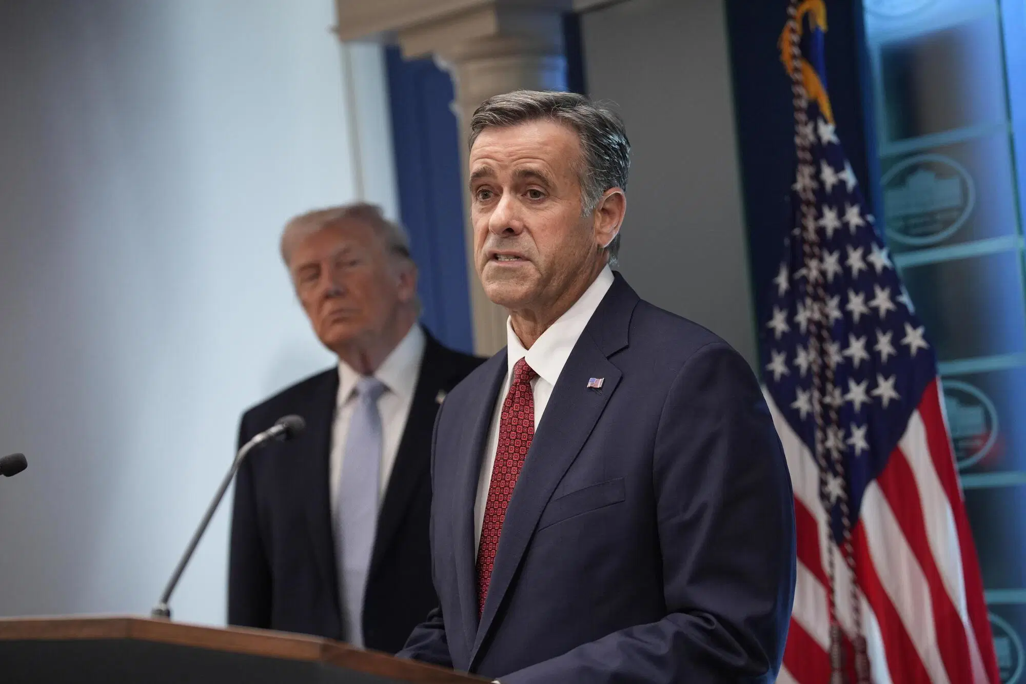 Donald Trump e il capo della Cia John Ratcliffe