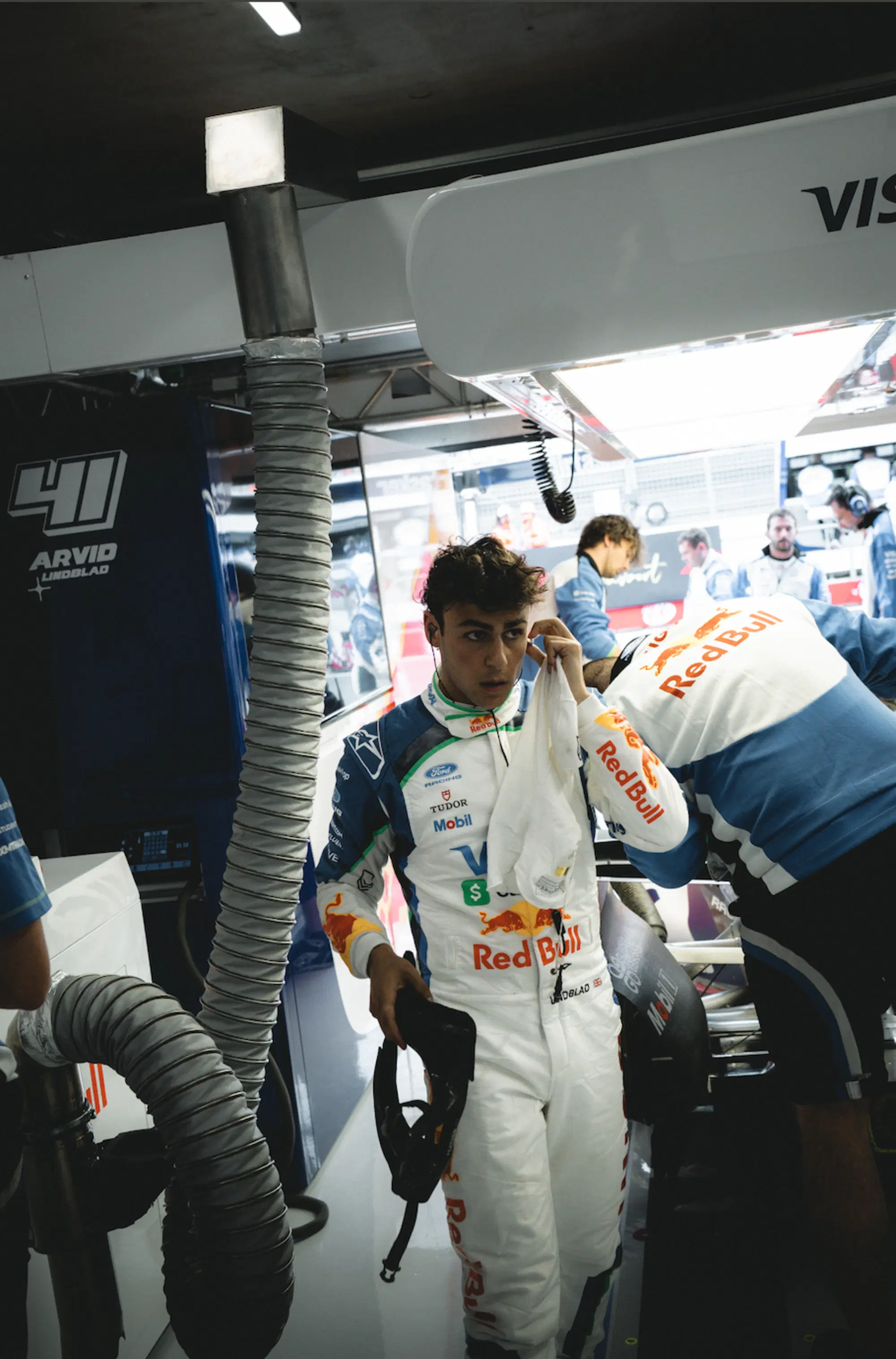 Arvid Lindblad fine sessione FP1