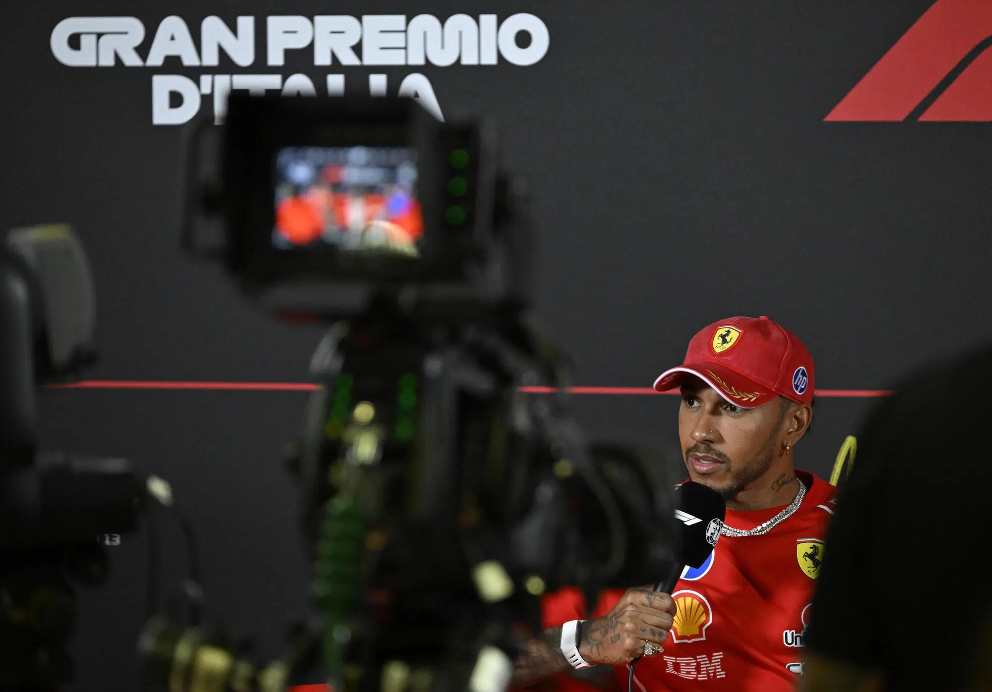Lewis Hamilton conferenza stampa Monza