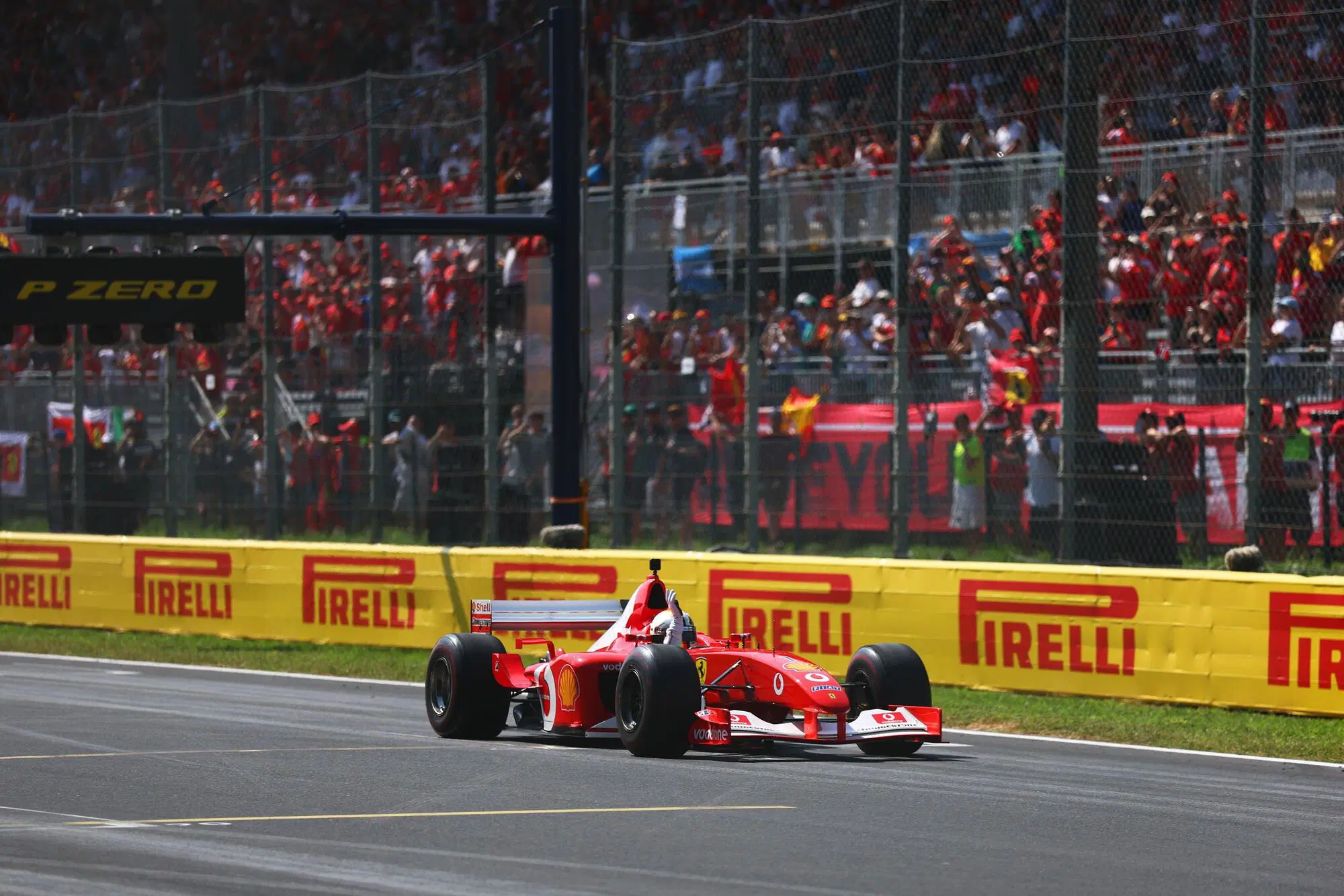 Sebastian Vettel Michael Schumacher Ferrari Monza