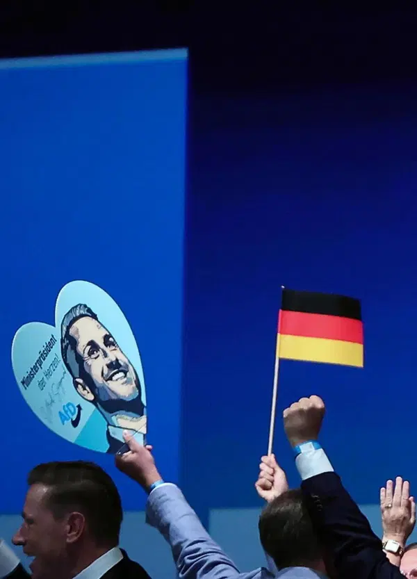 Il mostro alla fine dell&rsquo;arcobaleno: l&rsquo;Afd stravince, dichiara guerra alle coppie lgbt, giornalisti e immigrati, ma Vannacci e Salvini davvero ci godono?