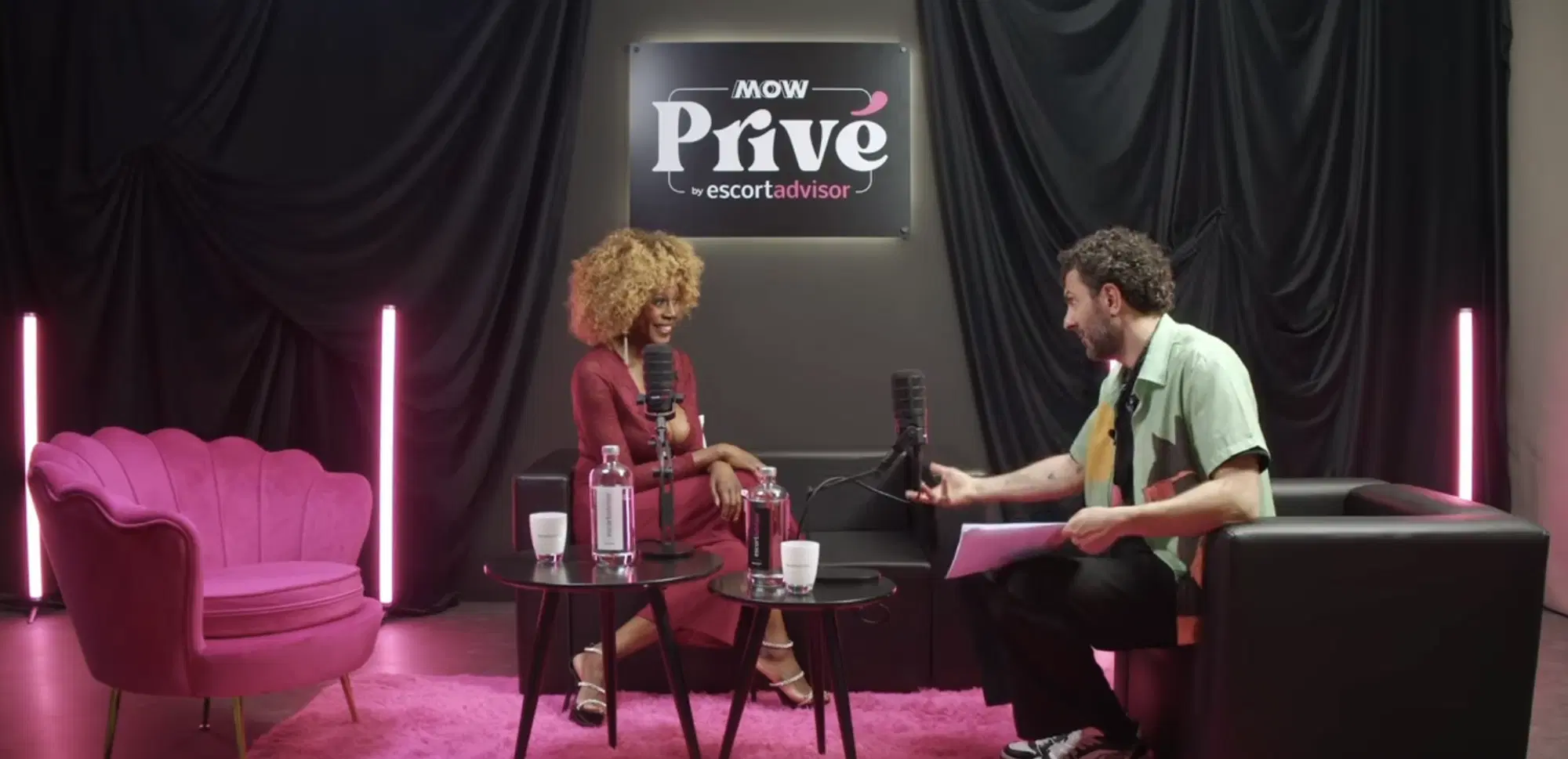 Il salotto di Priv&eacute; by MOW ed Escort Advisor con Sylvie Lubamba