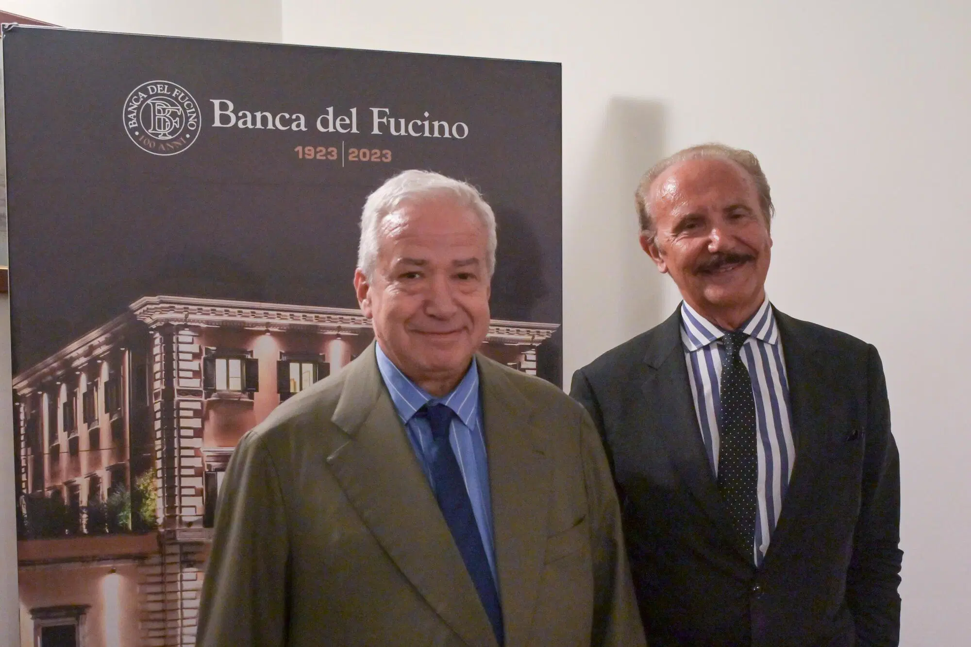 Mauro Masi e Francesco Maiolini, presidente e amministratore di Banca del Fucino