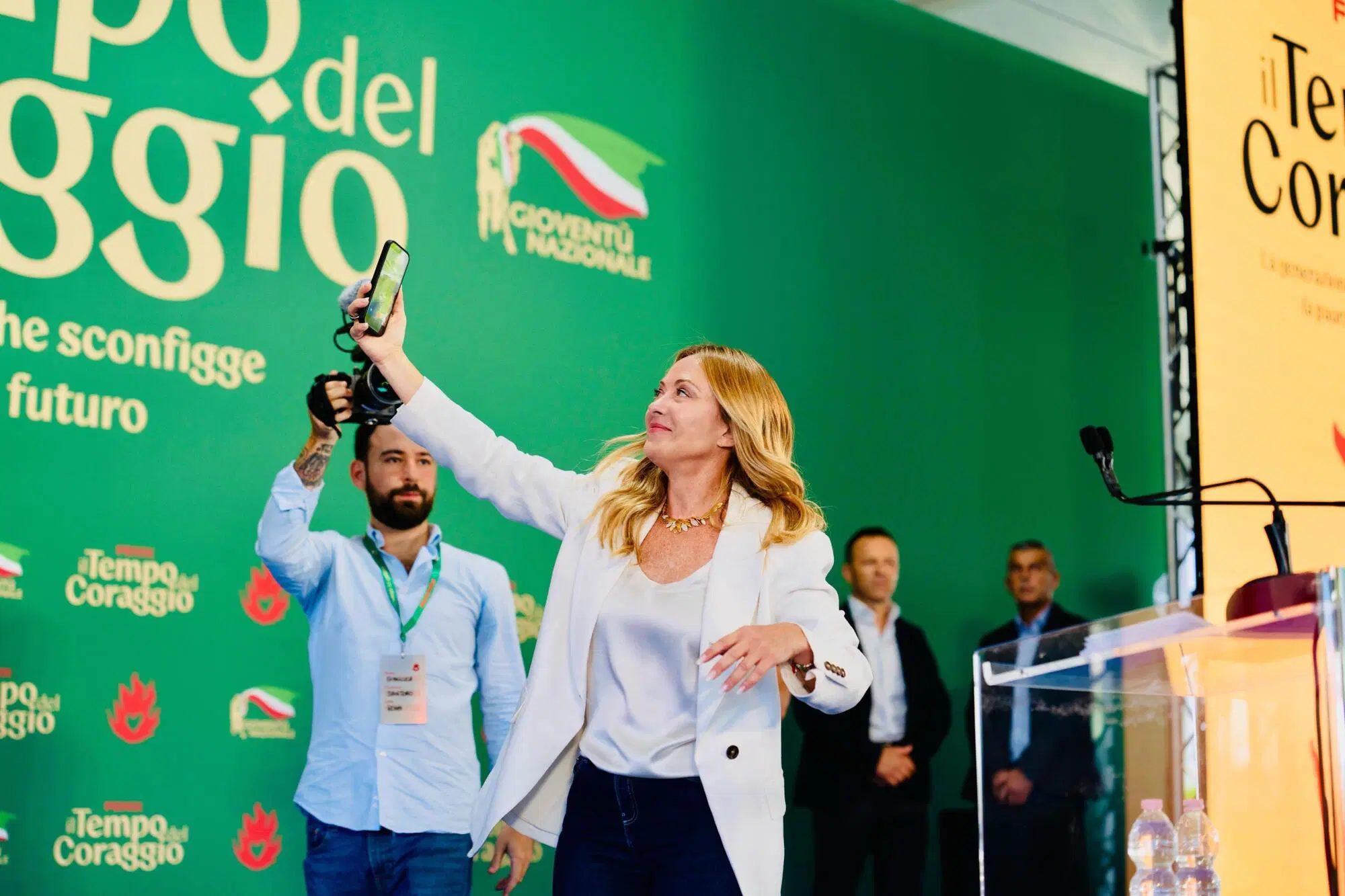 Giorgia Meloni a Fenix - Il tempo del coraggio, festa di Giovent&ugrave; Nazionale
