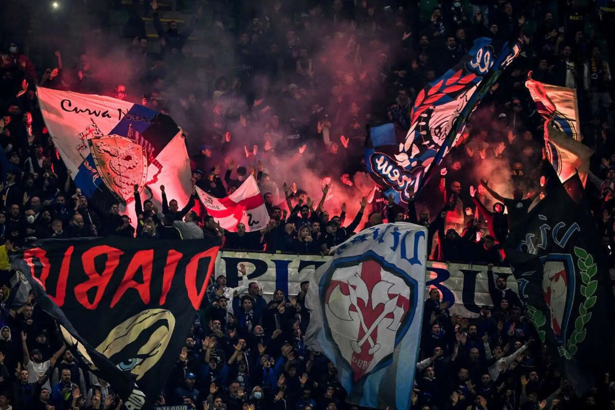 La curva Nord dell'Inter