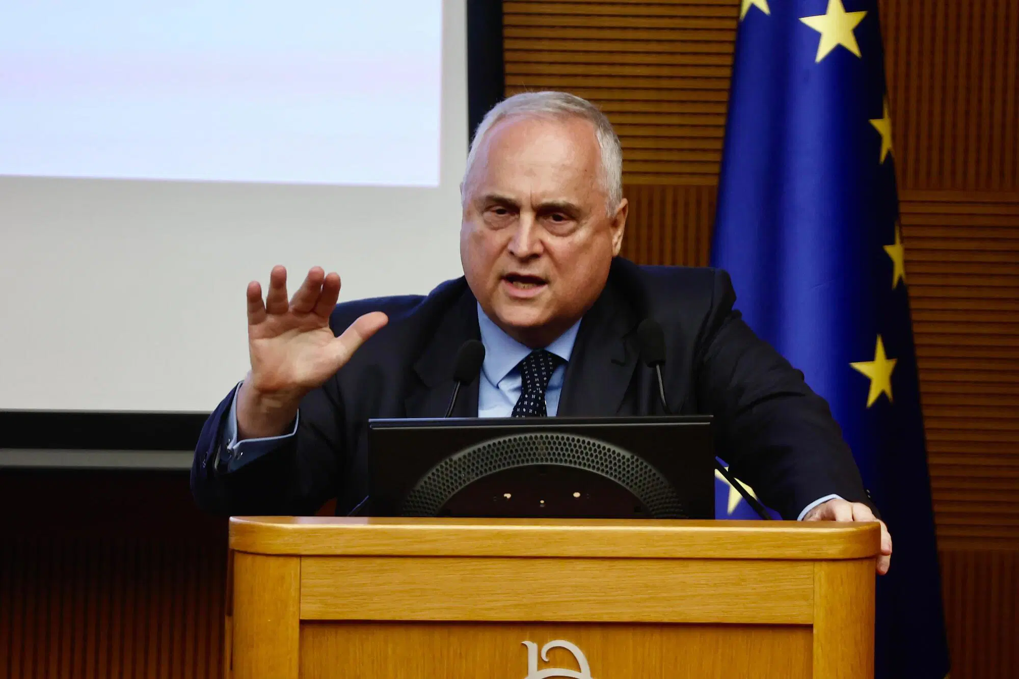 Il presidente della Lazio, Claudio Lotito