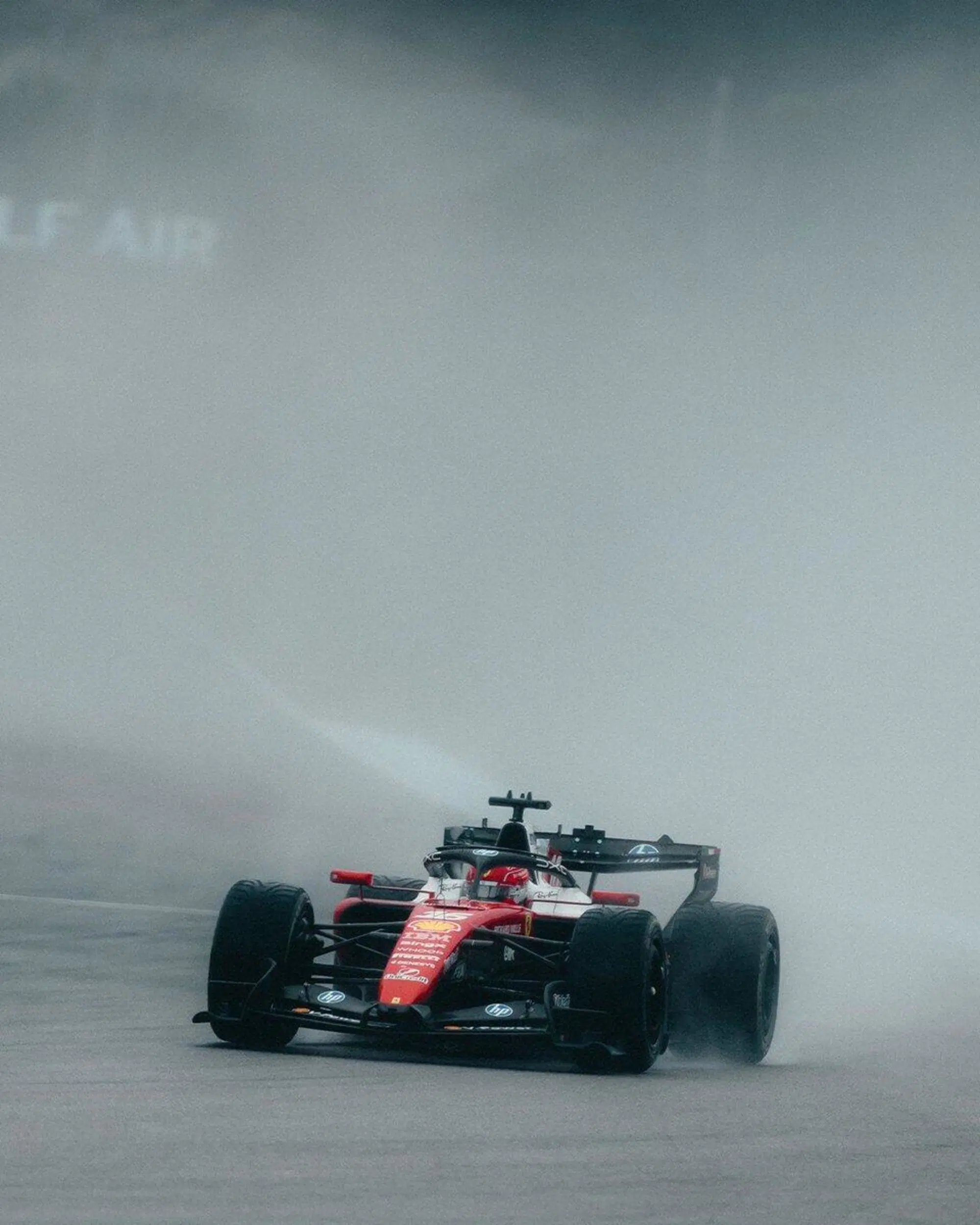 Charles Leclerc Sepang Pioggia