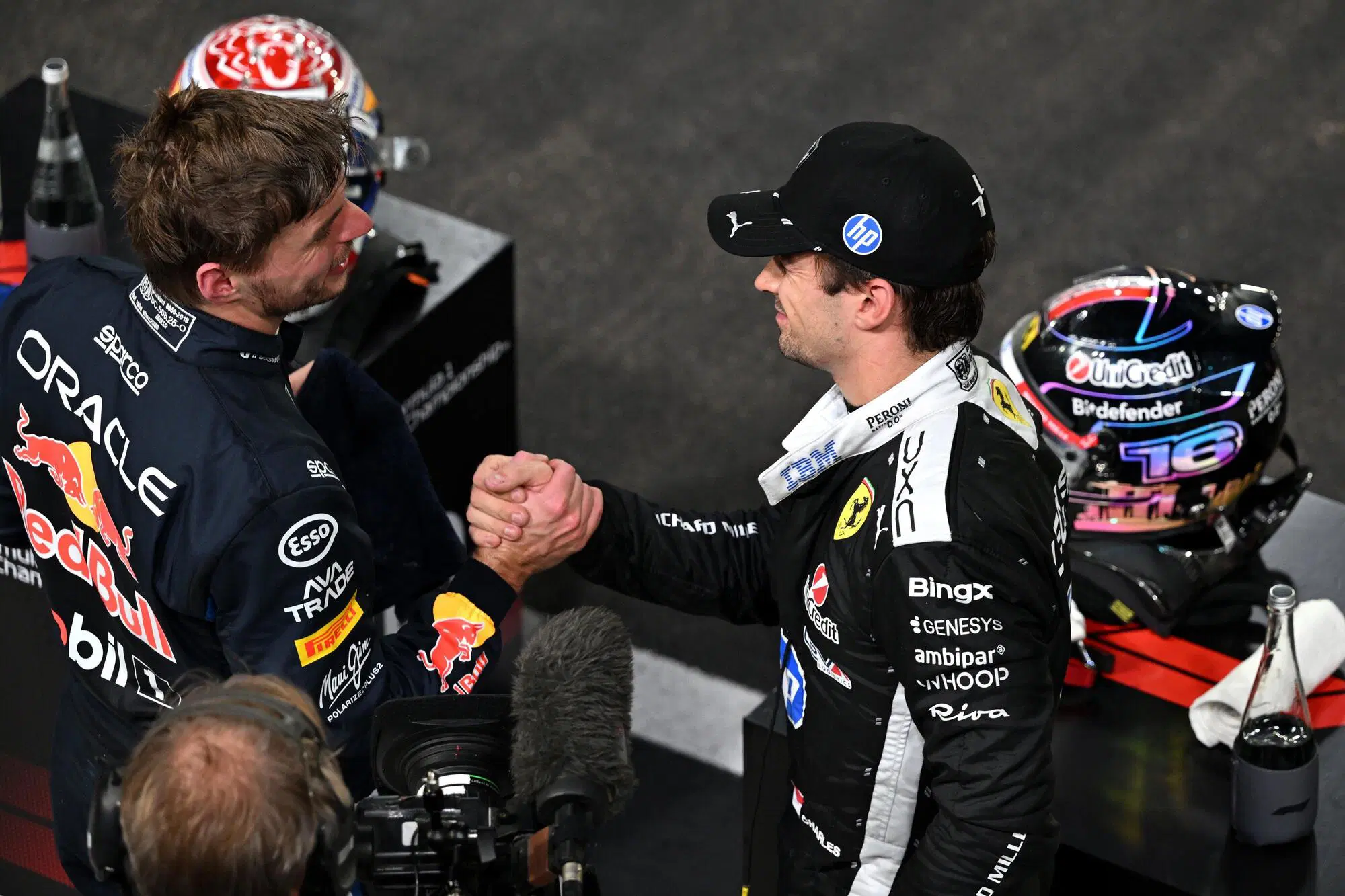 Max Verstappen Charles leclerc Singapore
