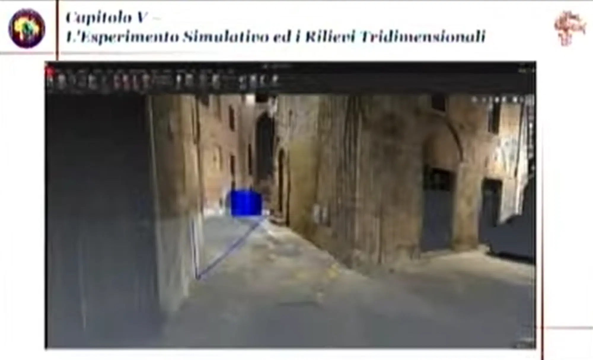 La ricostruzione 3d del Ris dei Carabinieri di Roma di vico Monte Pio a Siena
