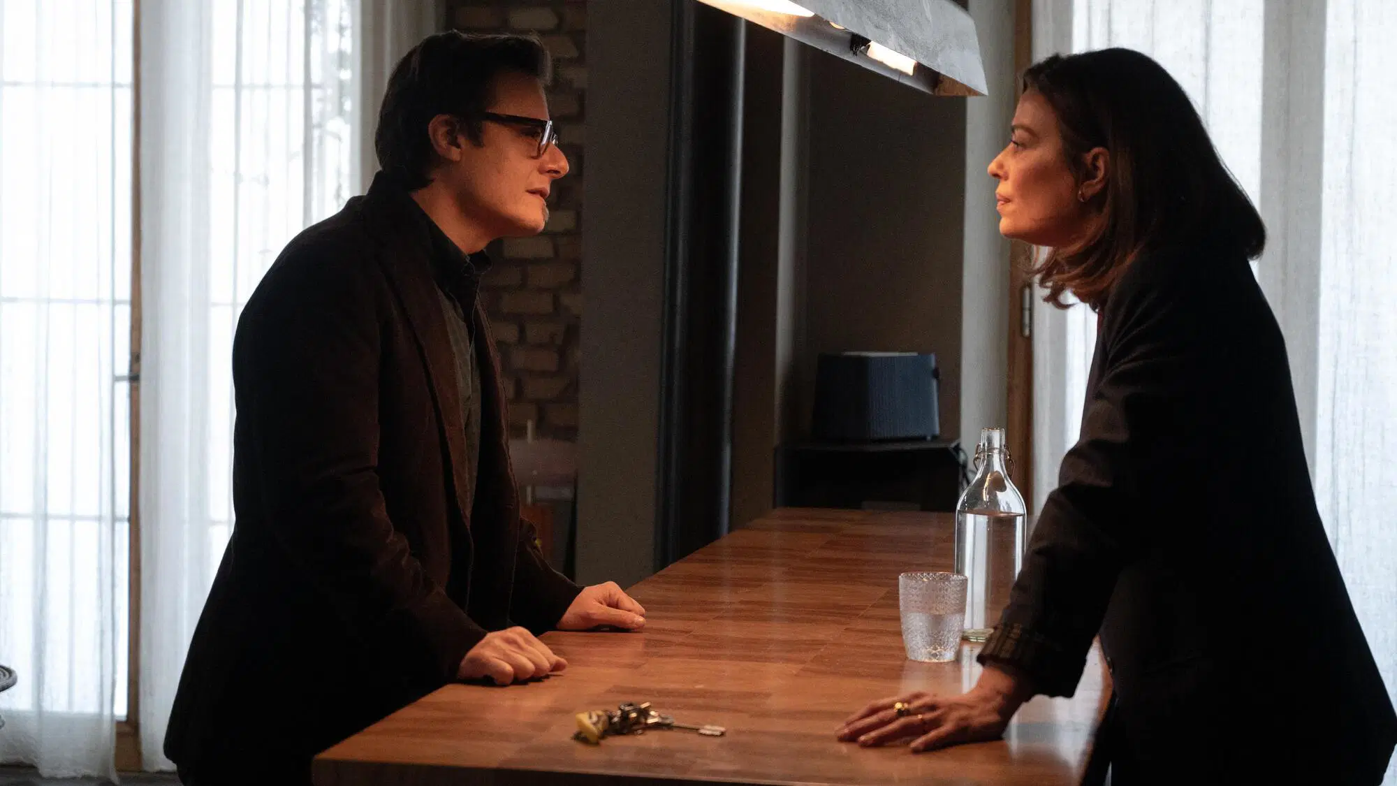 Lino Musella e Claudia Pandolfi in "ll rumore delle cose nuove" ph Maria Marin
