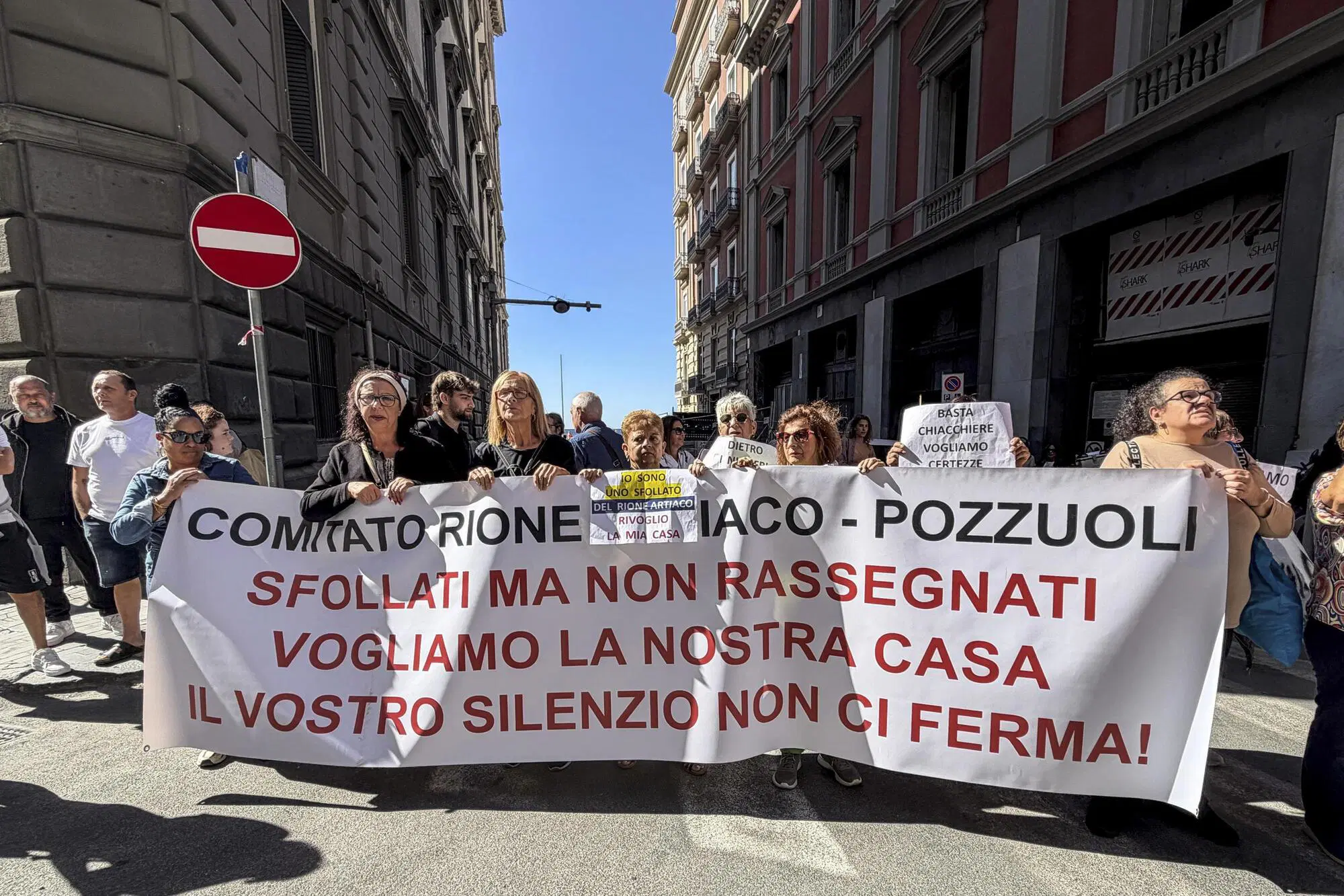 Proteste a Pozzuoli Ansa