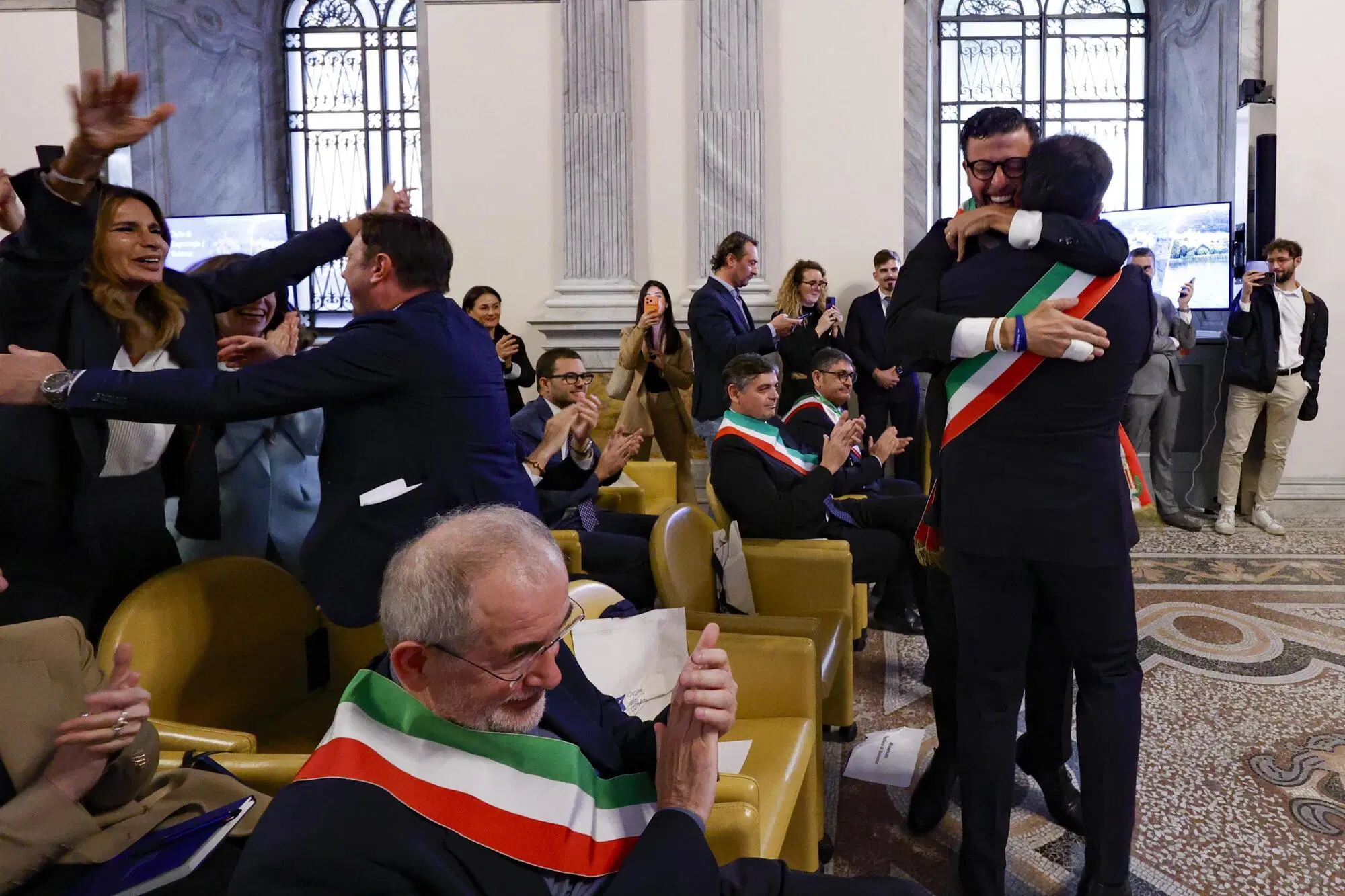 I festeggiamenti a Bagnoregio Ansa