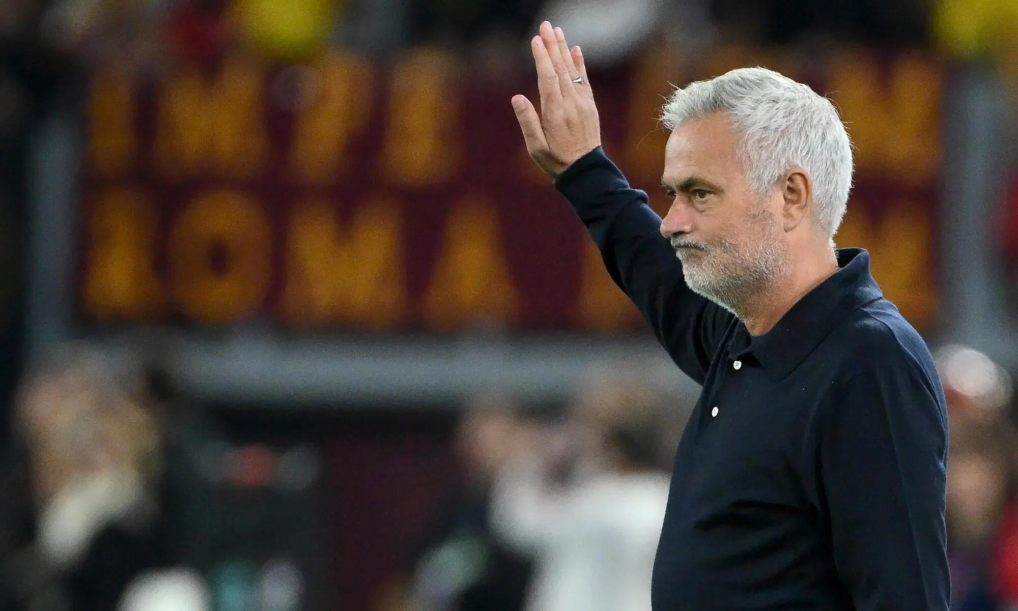 Mourinho al suo ritorno all'Olimpico