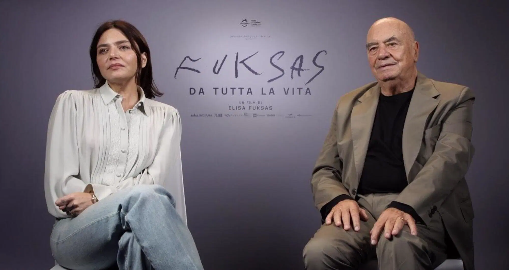 Elisa Fuksas e Massimiliano Fuksas durante la nostra intervista