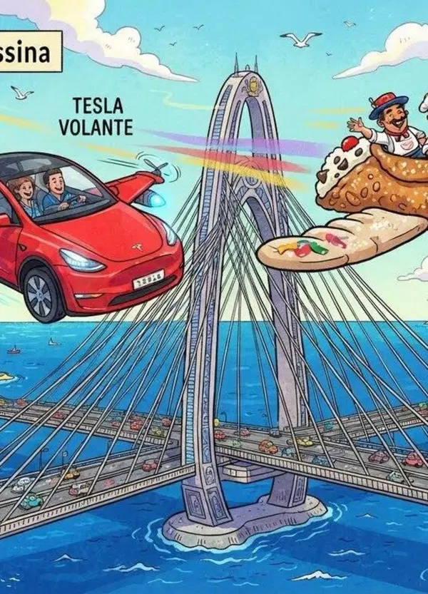Con la Tesla volante a che serve il Ponte sullo Stretto? 