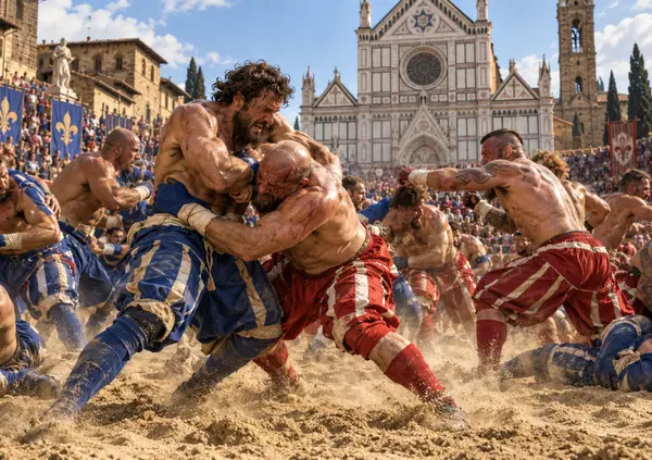 Dopo l&rsquo;attacco in Commissione David Rossi gli azzurri del Calcio storico ancora nel caos: spunta fuori una spedizione punitiva a Siena nel 2017