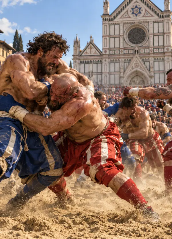 Dopo l&rsquo;attacco in Commissione David Rossi gli azzurri del Calcio storico ancora nel caos: spunta fuori una spedizione punitiva a Siena nel 2017