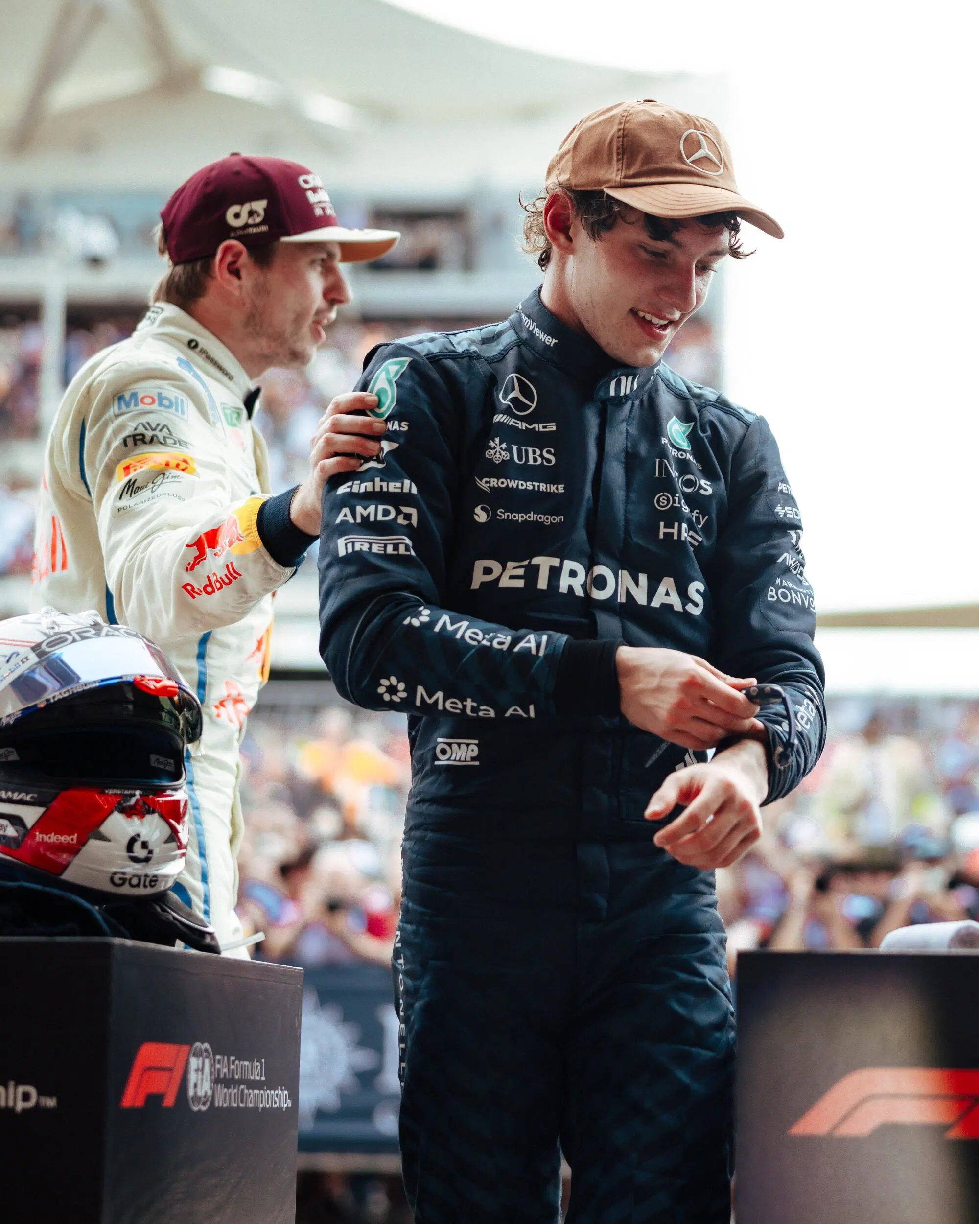 Kimi Antonelli Max Verstappen Austin F1
