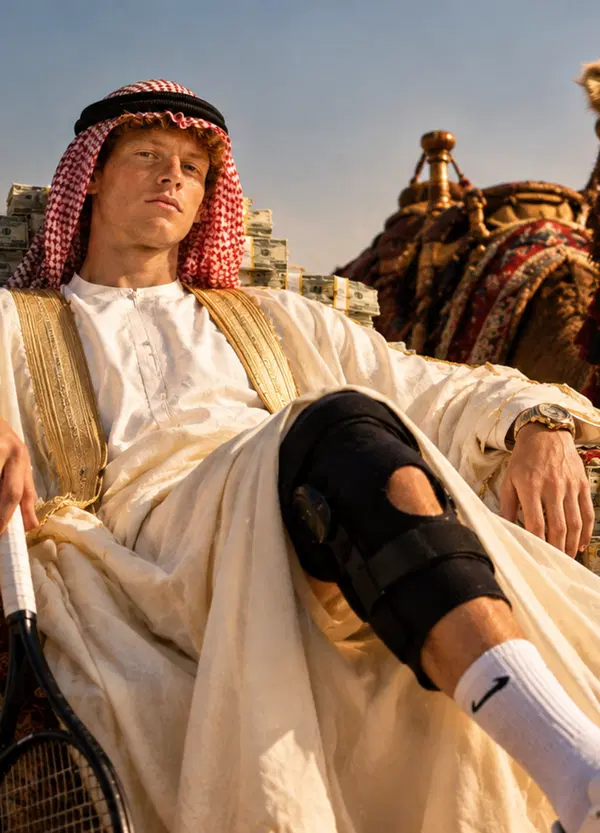 Che cu*o Sinner! &Egrave; fermo da Wimbledon per infortunio ma &ldquo;guarisce&rdquo; giusto per i 6 milioni del Six Kings Slam in Arabia Saudita